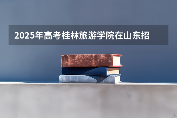 2025年高考桂林旅游学院在山东招生计划是什么