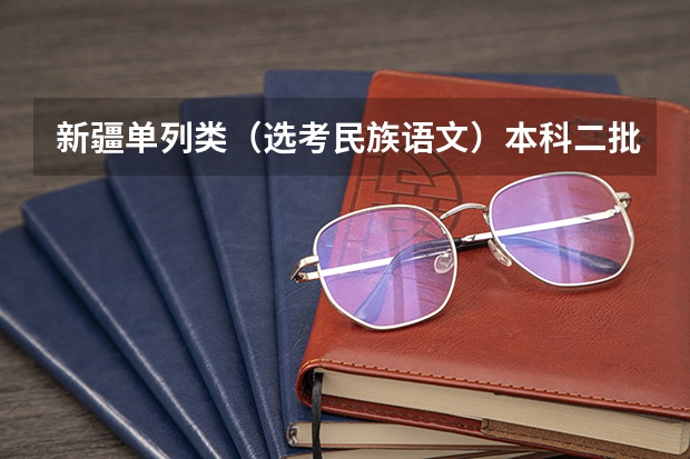 新疆单列类（选考民族语文）本科二批次投档情况（高考单列类分数线）