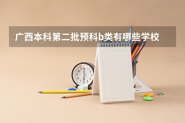 广西本科第二批预科b类有哪些学校