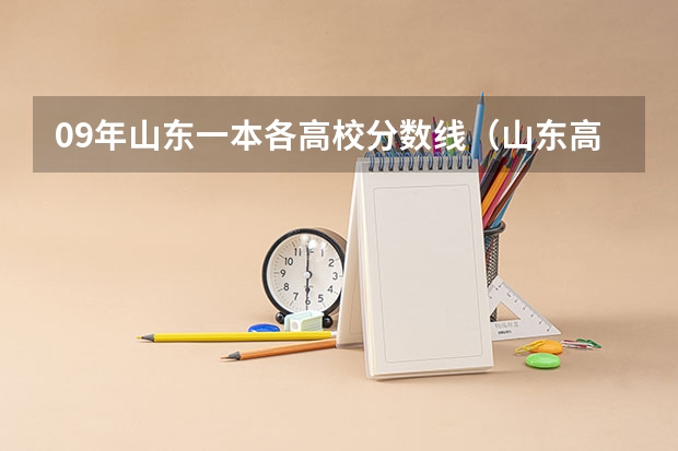 09年山东一本各高校分数线（山东高考投档线）