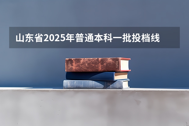 山东省2025年普通本科一批投档线（2025山东省高校投档线）