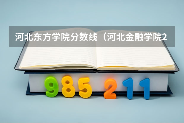 河北东方学院分数线（河北金融学院2025年投档线）