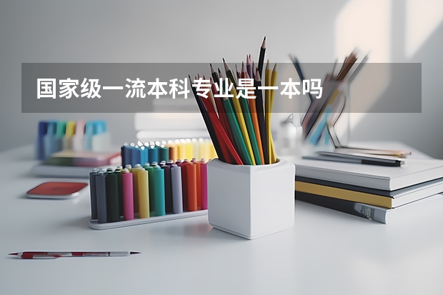 国家级一流本科专业是一本吗