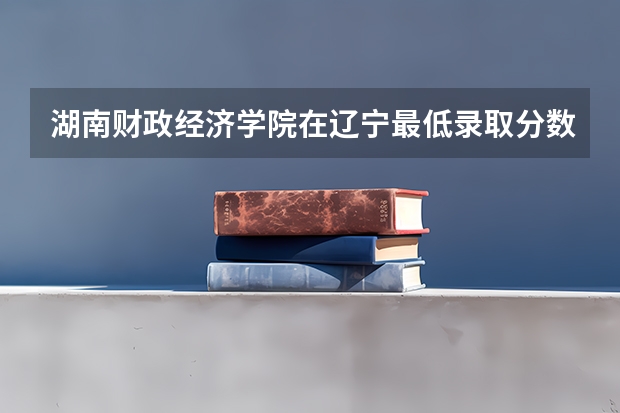 湖南财政经济学院在辽宁最低录取分数线介绍