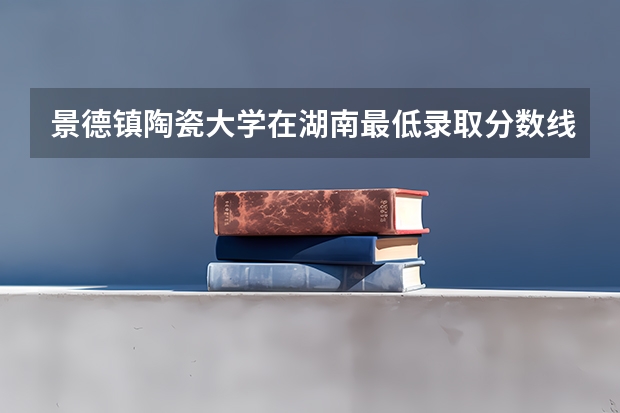 景德镇陶瓷大学在湖南最低录取分数线介绍