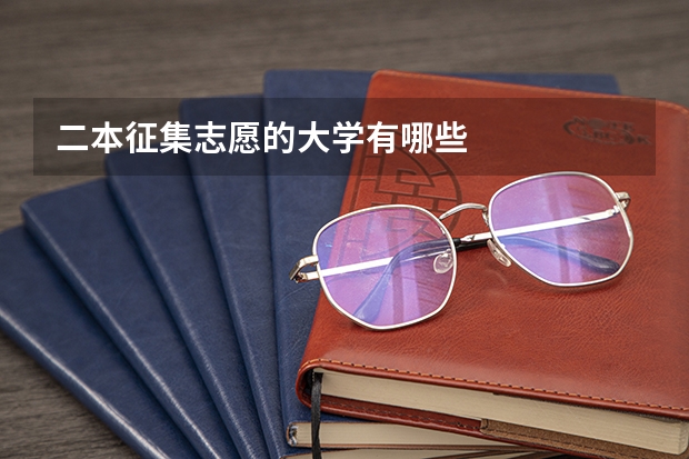 二本征集志愿的大学有哪些