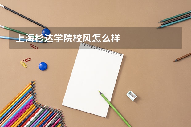 上海杉达学院校风怎么样
