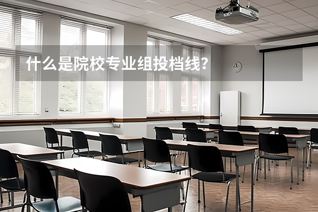 什么是院校专业组投档线?