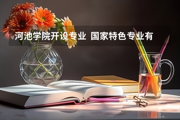 河池学院开设专业  国家特色专业有什么