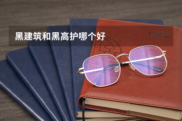 黑建筑和黑高护哪个好