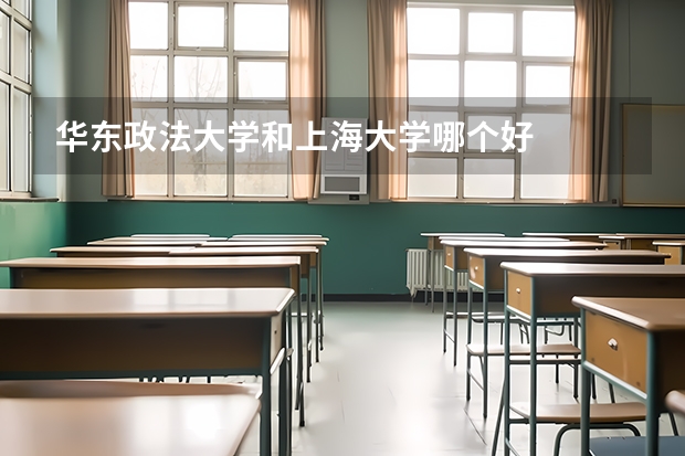 华东政法大学和上海大学哪个好