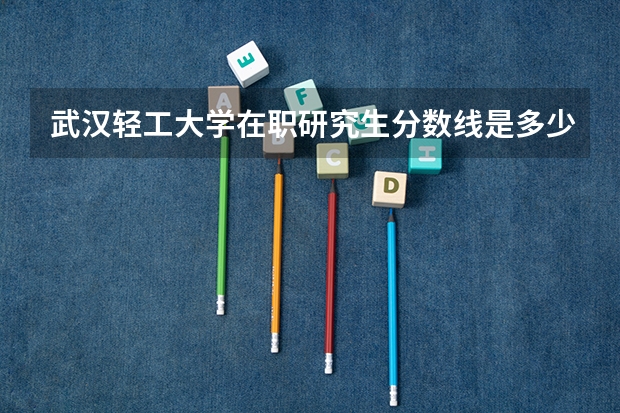 武汉轻工大学在职研究生分数线是多少