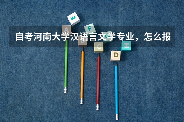 自考河南大学汉语言文学专业，怎么报名？如何开展复习？