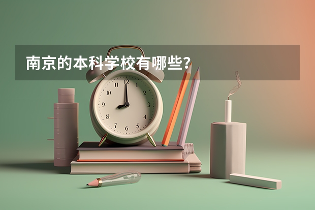 南京的本科学校有哪些？