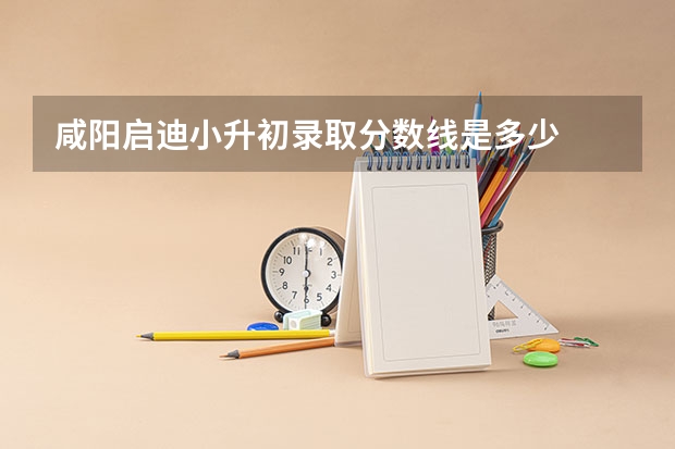 咸阳启迪小升初录取分数线是多少