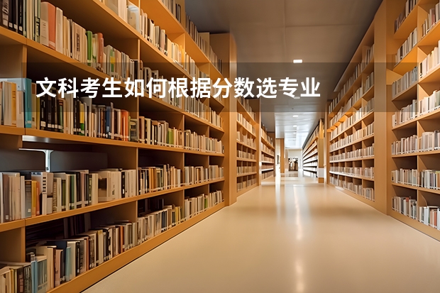文科考生如何根据分数选专业