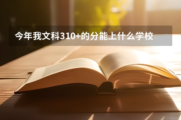 今年我文科310+的分能上什么学校？