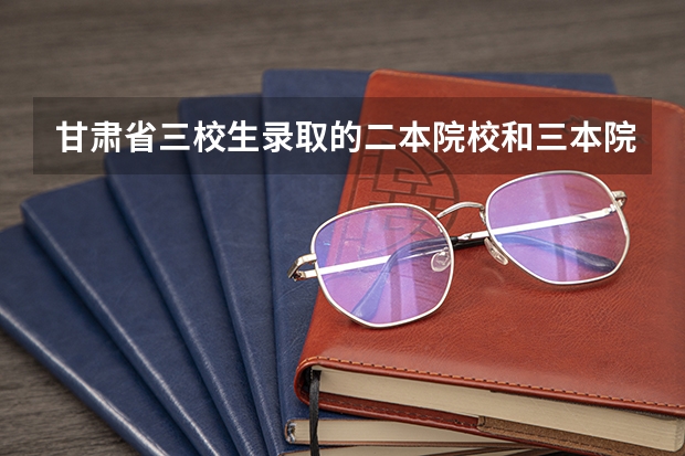 甘肃省三校生录取的二本院校和三本院校有哪些？