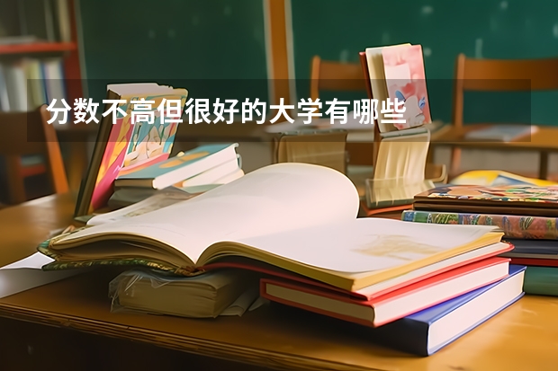 分数不高但很好的大学有哪些