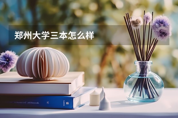 郑州大学三本怎么样
