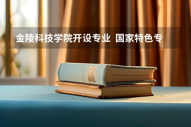 金陵科技学院开设专业  国家特色专业有什么