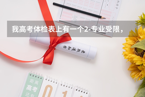 我高考体检表上有一个2-专业受限，想问问是什么意思。还有哪些专业受限。受限代码是24 25 34拜托各位大神