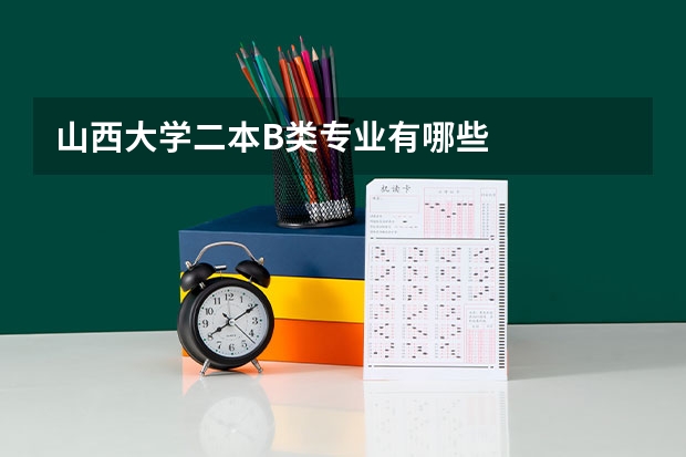 山西大学二本B类专业有哪些