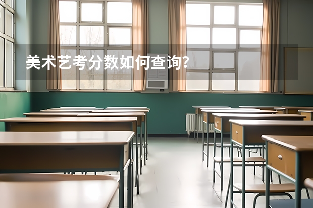 美术艺考分数如何查询？