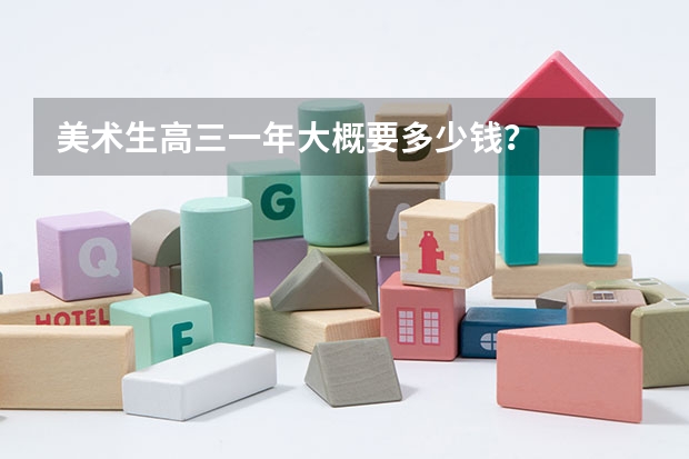 美术生高三一年大概要多少钱？
