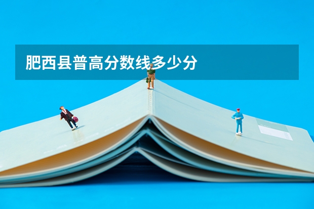肥西县普高分数线多少分