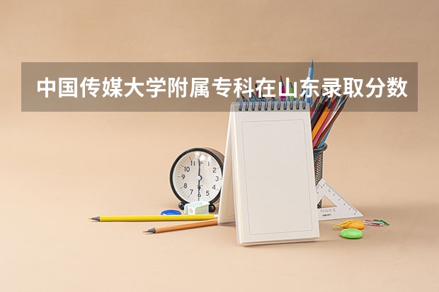中国传媒大学附属专科在山东录取分数线多少分