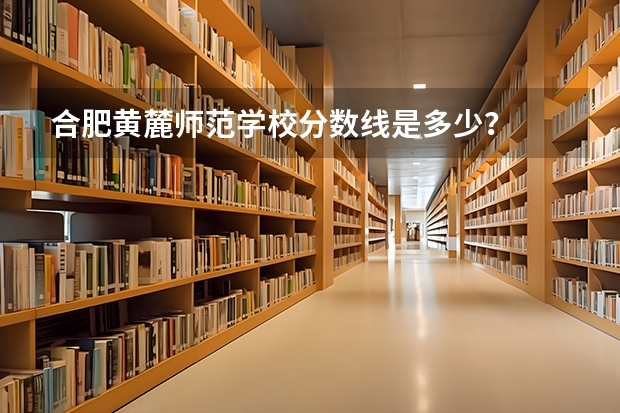 合肥黄麓师范学校分数线是多少？