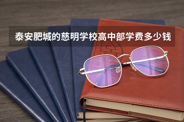 泰安肥城的慈明学校高中部学费多少钱？