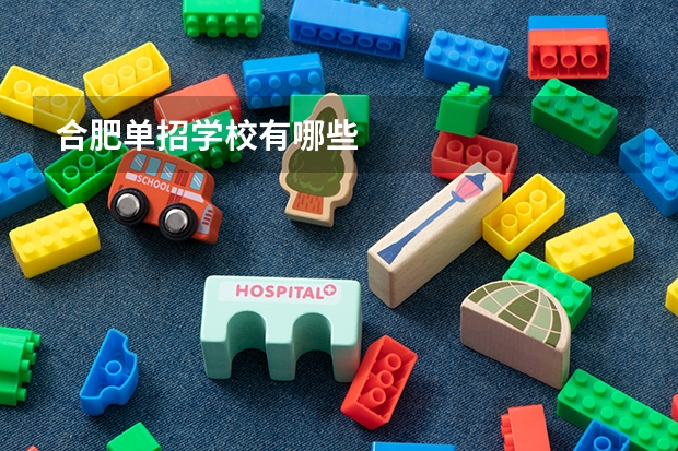 合肥单招学校有哪些