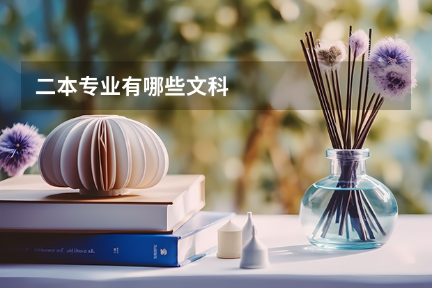 二本专业有哪些文科