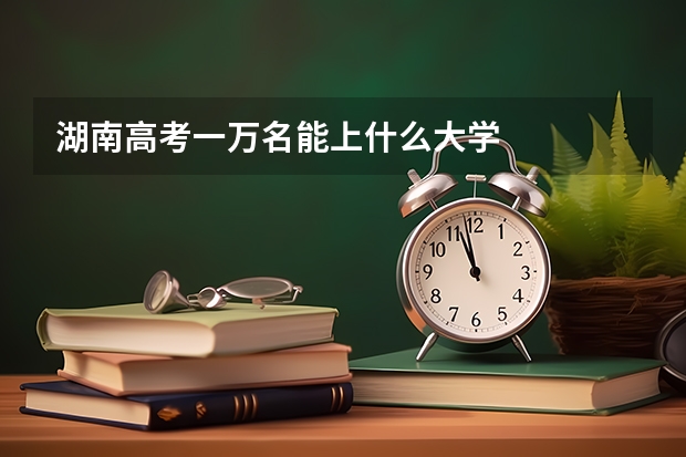 湖南高考一万名能上什么大学