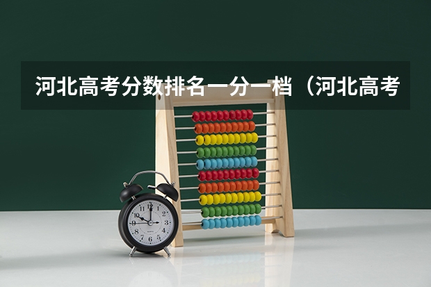 河北高考分数排名一分一档（河北高考211分数线）