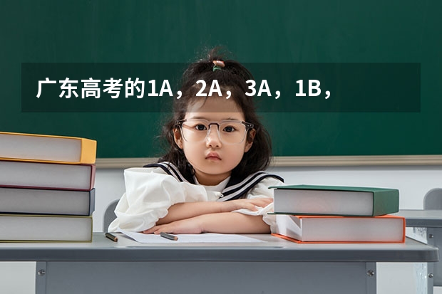 广东高考的1A,2A,3A,1B,2B,3B是什么意思啊,有什么区别吗?