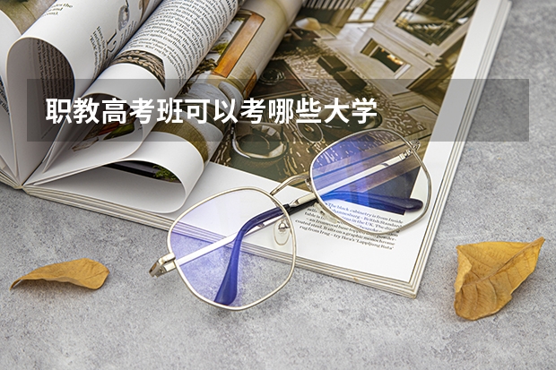 职教高考班可以考哪些大学