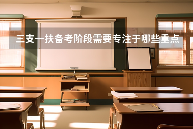 三支一扶备考阶段需要专注于哪些重点内容？