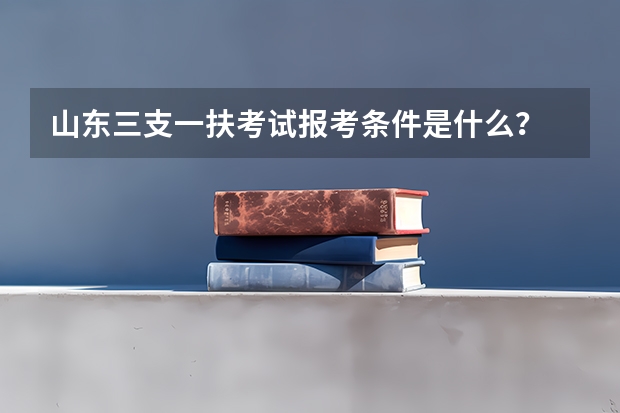 山东三支一扶考试报考条件是什么？