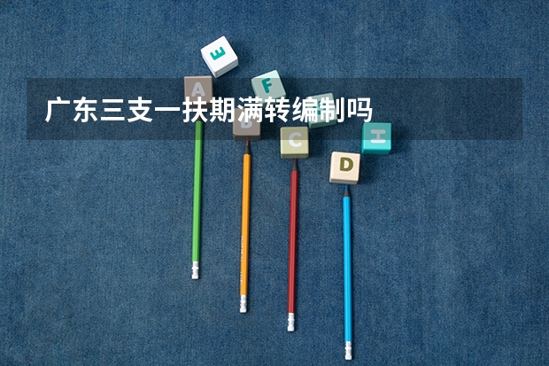 广东三支一扶期满转编制吗