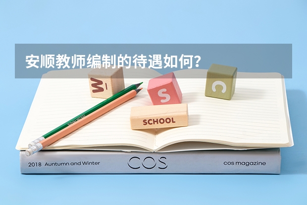 安顺教师编制的待遇如何？