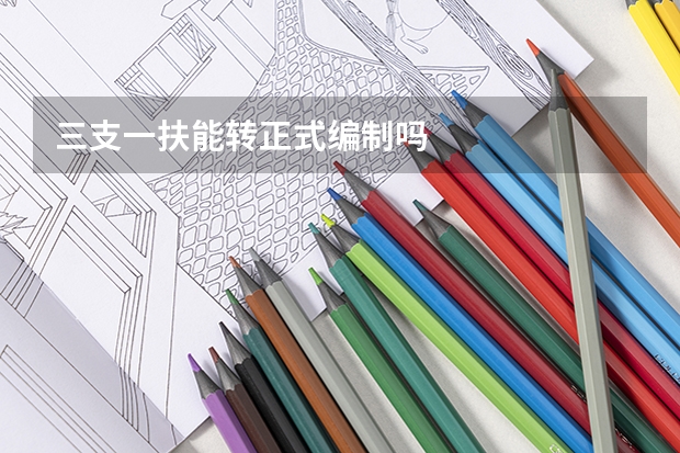 三支一扶能转正式编制吗