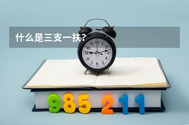 什么是三支一扶？