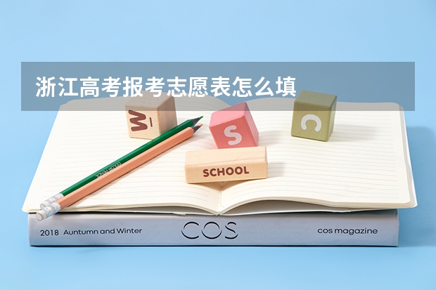浙江高考报考志愿表怎么填