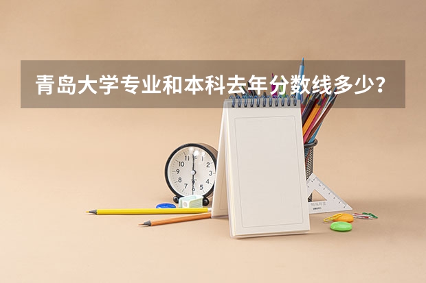 青岛大学专业和本科去年分数线多少？