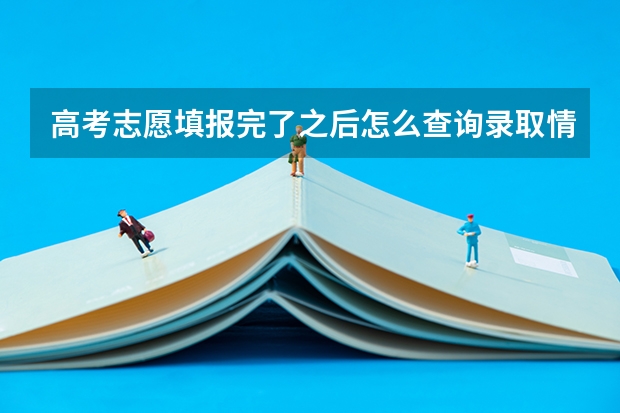 高考志愿填报完了之后怎么查询录取情况啊？