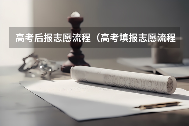 高考后报志愿流程（高考填报志愿流程）