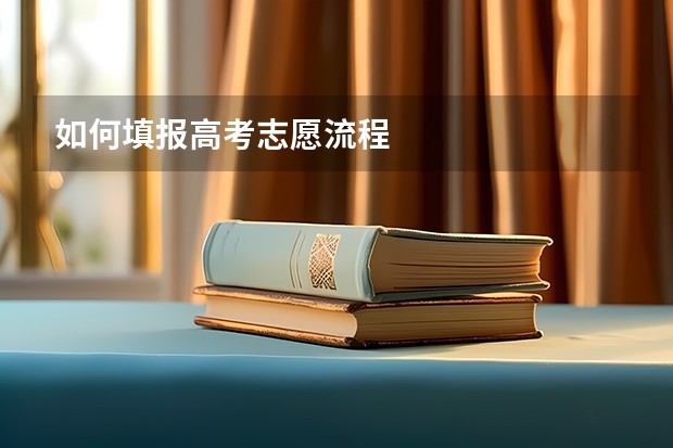 如何填报高考志愿流程